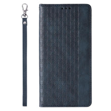Заредете изображение във визуализатора на галерията – Magnet Strap Case for iPhone 12 Pouch Wallet + Mini Lanyard Pendant Blue - TopMag
