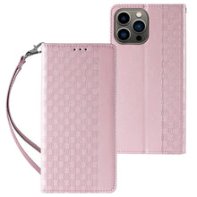 Заредете изображение във визуализатора на галерията – Magnet Strap Case for iPhone 12 Pro Pouch Wallet + Mini Lanyard Pendant Pink - TopMag
