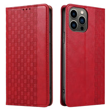 Заредете изображение във визуализатора на галерията – Magnet Strap Case Case for iPhone 12 Pro Max Pouch Wallet + Mini Lanyard Pendant Red - TopMag
