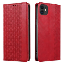 Заредете изображение във визуализатора на галерията – Magnet Strap Case for iPhone 13 mini cover wallet + mini lanyard pendant red - TopMag
