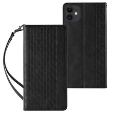 Заредете изображение във визуализатора на галерията – Magnet Strap Case for iPhone 13 Pouch Wallet + Mini Lanyard Pendant Black - TopMag
