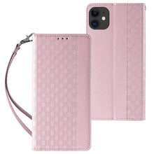 Заредете изображение във визуализатора на галерията – Magnet Strap Case for iPhone 13 Pouch Wallet + Mini Lanyard Pendant Pink - TopMag
