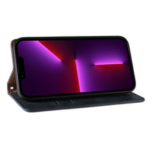 Заредете изображение във визуализатора на галерията – Magnet Strap Case Case for iPhone 13 Pro Pouch Wallet + Mini Lanyard Pendant Blue - TopMag
