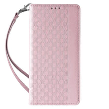 Заредете изображение във визуализатора на галерията – Magnet Strap Case for iPhone 13 Pro Pouch Wallet + Mini Lanyard Pendant Pink - TopMag
