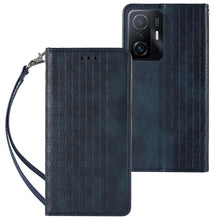 Заредете изображение във визуализатора на галерията – Magnet Strap Case Case for Samsung Galaxy A12 5G Pouch Wallet + Mini Lanyard Pendant Blue - TopMag
