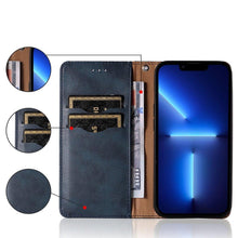 Заредете изображение във визуализатора на галерията – Magnet Strap Case Case for Samsung Galaxy A13 5G Pouch Wallet + Mini Lanyard Pendant Blue - TopMag
