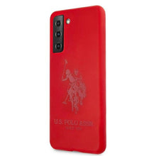 Заредете изображение във визуализатора на галерията – Original faceplate case US POLO USHCS21SSLHRTRE for SAMSUNG S21 (Silicone On Tone / red)
