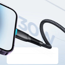 Заредете изображение във визуализатора на галерията – Joyroom Starry Series SA32-CL3 30W USB-C / Lightning cable 1m - black

