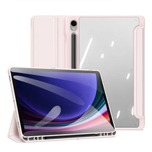 Заредете изображение във визуализатора на галерията – Dux Ducis Toby case with flip stand for Samsung Galaxy Tab S9 FE - pink
