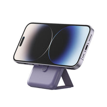 Заредете изображение във визуализатора на галерията – Amazing Thing Power bank Thunder Pro Stand 5000mAh TPM5KSPU - Type C - magnetic with induction charger purple
