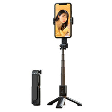 Заредете изображение във визуализатора на галерията – Selfie Stick MINI - with detachable bluetooth remote control and tripod - P09 BLACK

