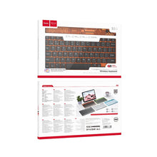 Заредете изображение във визуализатора на галерията – Hoco wireless bluetooth keyboard tranparent discovery s55 citrus
