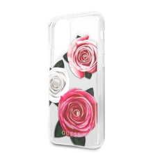 Заредете изображение във визуализатора на галерията – Guess GUHCN58ROSTRT iPhone 11 Pro transparent hardcase Flower Desire Pink &amp; White Rose
