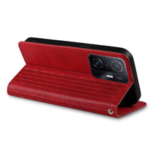 Заредете изображение във визуализатора на галерията – Magnet Strap Case Case for Xiaomi Redmi Note 11 Pro Pouch Wallet + Mini Lanyard Pendant Red - TopMag

