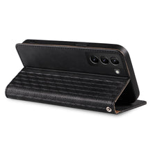 Заредете изображение във визуализатора на галерията – Magnet Strap Case Case for Samsung Galaxy S22 + (S22 Plus) Pouch Wallet + Mini Lanyard Pendant Black - TopMag

