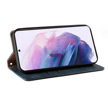 Заредете изображение във визуализатора на галерията – Magnet Strap Case Case for Samsung Galaxy S22 + (S22 Plus) Pouch Wallet + Mini Lanyard Pendant Blue - TopMag
