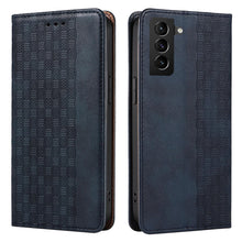 Заредете изображение във визуализатора на галерията – Magnet Strap Case Case for Samsung Galaxy S22 + (S22 Plus) Pouch Wallet + Mini Lanyard Pendant Blue - TopMag
