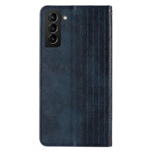 Заредете изображение във визуализатора на галерията – Magnet Strap Case Case for Samsung Galaxy S22 Ultra Pouch Wallet + Mini Lanyard Pendant Blue - TopMag
