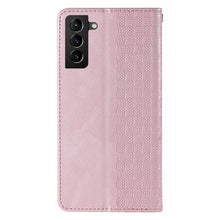Заредете изображение във визуализатора на галерията – Magnet Strap Case Case for Samsung Galaxy S22 Ultra Pouch Wallet + Mini Lanyard Pendant Pink - TopMag
