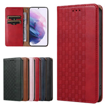 Заредете изображение във визуализатора на галерията – Magnet Strap Case Case for Samsung Galaxy S22 Ultra Pouch Wallet + Mini Lanyard Pendant Red - TopMag

