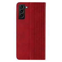 Заредете изображение във визуализатора на галерията – Magnet Strap Case Case for Samsung Galaxy S22 Ultra Pouch Wallet + Mini Lanyard Pendant Red - TopMag
