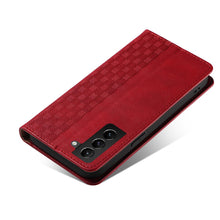 Заредете изображение във визуализатора на галерията – Magnet Strap Case Case for Samsung Galaxy S22 Ultra Pouch Wallet + Mini Lanyard Pendant Red - TopMag
