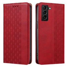 Заредете изображение във визуализатора на галерията – Magnet Strap Case Case for Samsung Galaxy S22 Ultra Pouch Wallet + Mini Lanyard Pendant Red - TopMag
