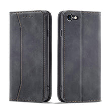 Заредете изображение във визуализатора на галерията – Magnet Fancy Case for iPhone SE 2022 / SE 2020 / iPhone 8 / iPhone 7 Pouch Wallet Card Holder Black - TopMag
