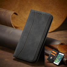 Заредете изображение във визуализатора на галерията – Magnet Fancy Case for iPhone SE 2022 / SE 2020 / iPhone 8 / iPhone 7 Pouch Wallet Card Holder Black - TopMag
