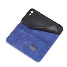 Заредете изображение във визуализатора на галерията – Magnet Fancy Case for iPhone SE 2022 / SE 2020 / iPhone 8 / iPhone 7 Cover Card Wallet Card Stand Blue - TopMag
