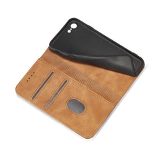 Заредете изображение във визуализатора на галерията – Magnet Fancy Case Case for iPhone SE 2022 / SE 2020 / iPhone 8 / iPhone 7 Cover Card Wallet Card Stand Brown - TopMag
