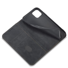 Заредете изображение във визуализатора на галерията – Magnet Fancy Case for iPhone 12 Pouch Card Wallet Card Stand Black - TopMag
