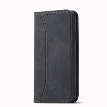 Заредете изображение във визуализатора на галерията – Magnet Fancy Case for iPhone 12 Pouch Card Wallet Card Stand Black - TopMag
