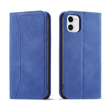 Заредете изображение във визуализатора на галерията – Magnet Fancy Case for iPhone 12 cover card wallet card stand blue - TopMag
