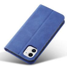 Заредете изображение във визуализатора на галерията – Magnet Fancy Case for iPhone 12 cover card wallet card stand blue - TopMag
