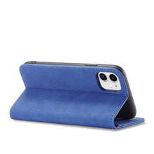 Заредете изображение във визуализатора на галерията – Magnet Fancy Case for iPhone 12 cover card wallet card stand blue - TopMag
