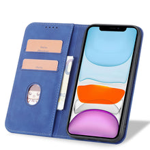 Заредете изображение във визуализатора на галерията – Magnet Fancy Case for iPhone 12 cover card wallet card stand blue - TopMag
