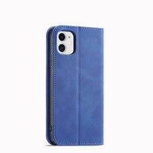 Заредете изображение във визуализатора на галерията – Magnet Fancy Case for iPhone 12 cover card wallet card stand blue - TopMag
