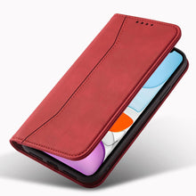 Заредете изображение във визуализатора на галерията – Magnet Fancy Case for iPhone 12 cover card wallet card stand red - TopMag
