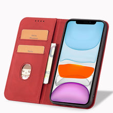 Заредете изображение във визуализатора на галерията – Magnet Fancy Case for iPhone 12 cover card wallet card stand red - TopMag
