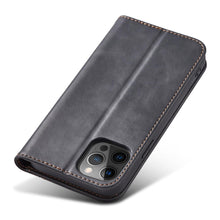 Заредете изображение във визуализатора на галерията – Magnet Fancy Case Case for iPhone 12 Pro Pouch Card Wallet Card Stand Black - TopMag
