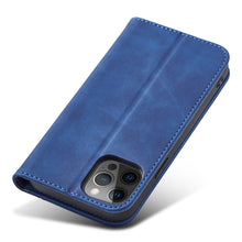 Заредете изображение във визуализатора на галерията – Magnet Fancy Case Case for iPhone 12 Pro Cover Card Wallet Card Stand Blue - TopMag
