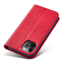 Заредете изображение във визуализатора на галерията – Magnet Fancy Case Case for iPhone 12 Pro Pouch Wallet Card Holder Red - TopMag

