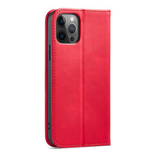 Заредете изображение във визуализатора на галерията – Magnet Fancy Case Case for iPhone 12 Pro Pouch Wallet Card Holder Red - TopMag
