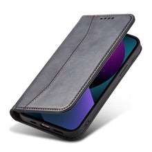 Заредете изображение във визуализатора на галерията – Magnet Fancy Case for iPhone 13 mini cover card wallet card stand black - TopMag
