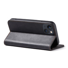 Заредете изображение във визуализатора на галерията – Magnet Fancy Case for iPhone 13 mini cover card wallet card stand black - TopMag

