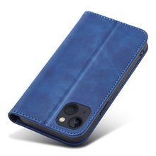 Заредете изображение във визуализатора на галерията – Magnet Fancy Case for iPhone 13 mini cover card wallet card stand blue - TopMag
