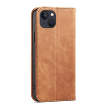 Заредете изображение във визуализатора на галерията – Magnet Fancy Case for iPhone 13 mini cover card wallet card stand brown - TopMag
