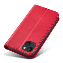 Заредете изображение във визуализатора на галерията – Magnet Fancy Case for iPhone 13 mini cover card wallet card stand red - TopMag
