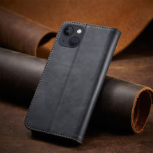 Заредете изображение във визуализатора на галерията – Magnet Fancy Case for iPhone 13 Pouch Card Wallet Card Stand Black - TopMag
